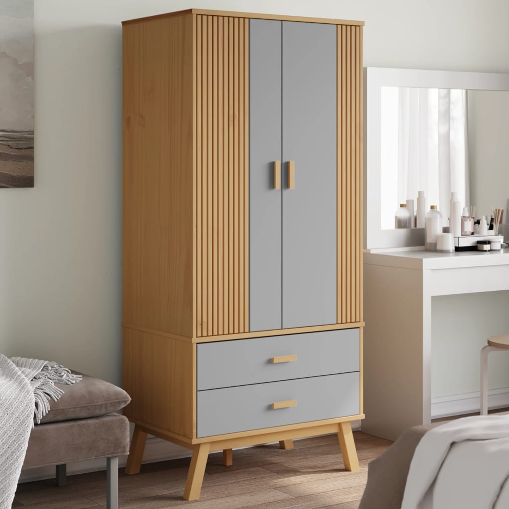 Kledingkast Olden 76,5X53X172 Cm Grenenhout